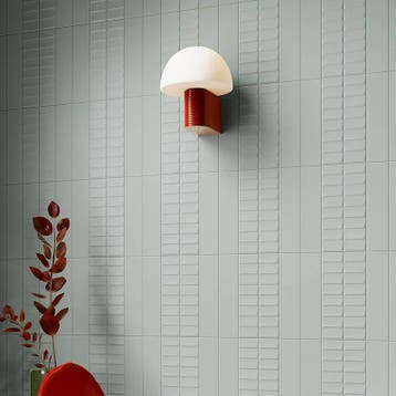 Wandtegel Cifre Volume Ladder Relieve Lichtblauw Mat 6x25, Nieuw, 20 tot 40 cm, 10 m² of meer, Wandtegels