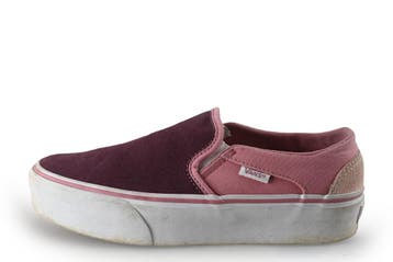 Vans Instappers in maat 37 Rood, Kleding | Dames, Schoenen, Verzenden, Instappers, Zo goed als nieuw, Vans