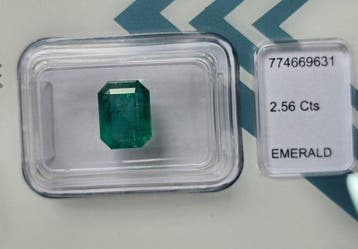 Zonder minimumprijs Groen Smaragd - 2.56 ct - International, Nieuw