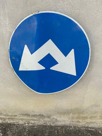 Verplichting: Toegang toegestaan - Verkeersbord - Metaal