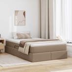 vidaXL Opslag bed met matras Cappuccino 120 x 200 cm, Verzenden