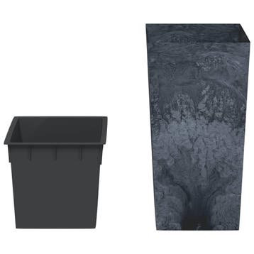 vidaXL Plantenbak met uitneembare bak beton-look 21/49 L PP, Tuin en Terras, Verzenden, Nieuw
