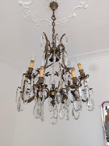 Lustre - Bronze - 13 lumières bohèmes