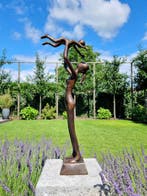 Sculpture, Moeder met kind - 60 cm - Bronze