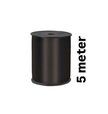5m sierlint lint - zwart- krullint - cadeau versiering -, Divers, Emballage cadeau, Verzenden