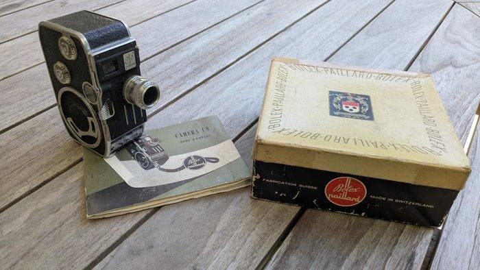 Bolex Paillard C8 met originele verpakking. Filmcamera, Verzamelen, Foto-apparatuur en Filmapparatuur