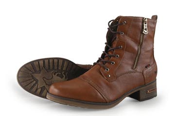 Mustang Biker boots in maat 44 Cognac, Overige kleuren, Verzenden, Boots, Mustang