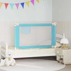 vidaXL Bedhekje peuter 120x25 cm stof blauw, Verzenden