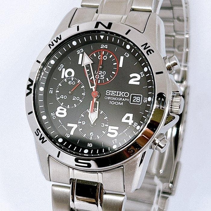 Seiko - Chronograph 100M - Sans prix de réserve - 7T92-0DX0, Handtassen en Accessoires, Horloges | Antiek