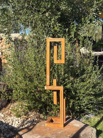 Ana Lucia B.M - Sculpture Corten - XL - No Reserve
