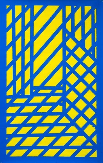 Baptiste Laurent - Ventanas al sol Triptych XXL, acrylic, Antiek en Kunst