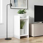 vidaXL Plantenstand met plank Wit 30 x 30 x 60 cm, Verzenden, Nieuw