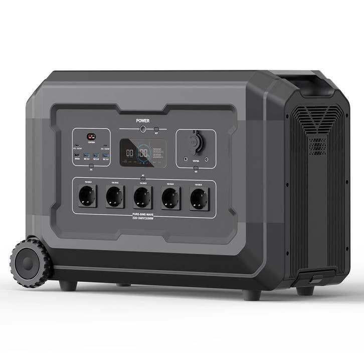 Mobiele Stroomcentrale S3 3600W/3072Wh, Telecommunicatie, Powerbanks, Nieuw, Verzenden