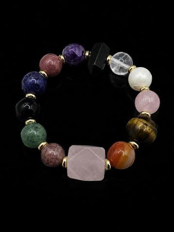 Prachtige armband van de 7 chakras met natuurlijke