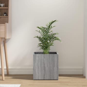 vidaXL Plantenbak 40x40x40 cm bewerkt hout grijs sonoma, Verzenden, Nieuw