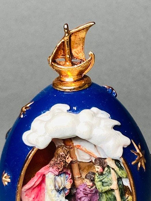 Decoratief ornament - Franklin Mint - Jezus wandelt op het, Antiquités & Art, Curiosités & Brocante