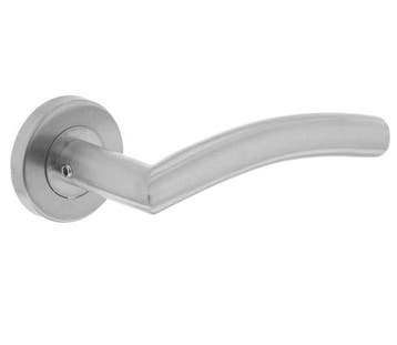 Intersteel deurkruk Lisa/hoek 90° op rozet 500 serie RVS, Ophalen of Verzenden, Nieuw