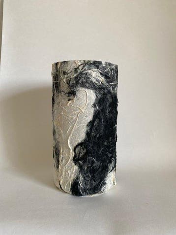 Lampe de table - Papier, Verre - Lampe de table