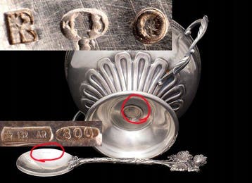 Suikerkom - Massive Polish .800 Silver Sugar Bowl with