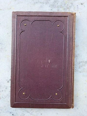 M. Strasser - 19e eeuws Victoriaans Walnoten schrift met