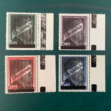 Oostenrijk 1945 - Wiener Opdruk : de 4 niet uitgegeven