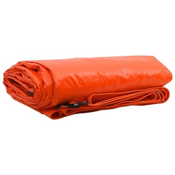 vidaXL Zeil 650g / m² Oranje 6 x 8 m Canvas met PVC-coating, Doe-het-zelf en Bouw, Verzenden, Nieuw
