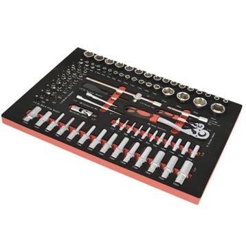 Doppenset 1/2  + 1/4  inch – lange doppen – krachtdoppen met, Doe-het-zelf en Bouw, Ophalen of Verzenden, Nieuw