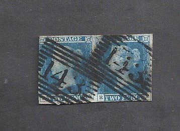 Groot-Brittannië 1843/1880 - Lotto van drie letters en een, Gestempeld