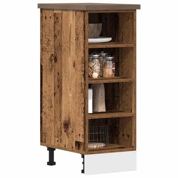 vidaXL Onderkast Riga 30x44,5x81,5 cm bewerkt hout oud, Huis en Inrichting, Verzenden, Nieuw