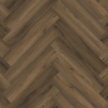 Floorlife Yup Herringbone warm brown pvc 59,5 x 11,9cm, Ophalen of Verzenden, Nieuw