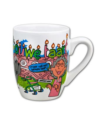 Mok Ouwe Taart 12cm, Hobby en Vrije tijd, Verzenden, Nieuw