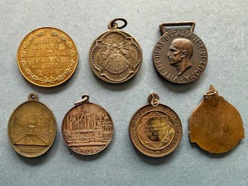 Nederland, Vaticaan, Italië, Duitsland. Lot van 7