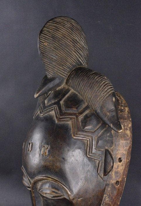 Ceremoniemasker van de Dje - Yaure - Ivoorkust, Antiquités & Art, Art | Art non-occidental
