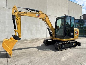 Veiling: Midigraafmachine Caterpillar 305.5E2 Diesel 2018, Articles professionnels, Ophalen