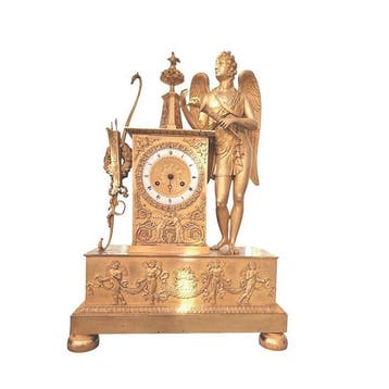 Figurale pendule - Antiek Brons - 1800-1850 - Allegorie van