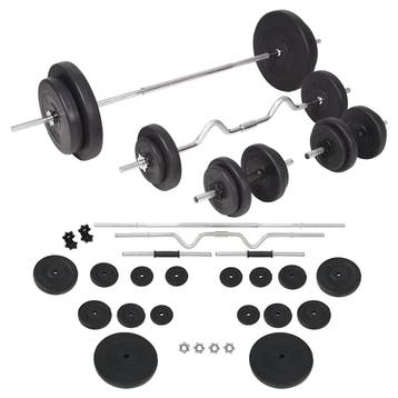 vidaXL Halterset 90 kg, Verzenden