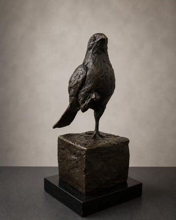 Milo (1910-1978) - after - Sculpture, Bronzen vogel op