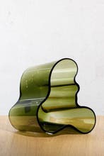 Iittala - Alvar Aalto - Vaas - Savoy 160mm - mosgroen - Glas
