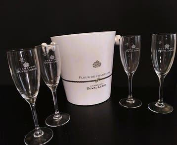 Duval-Leroy - Champagne koeler (5) - Staal, Glas, Antiek en Kunst