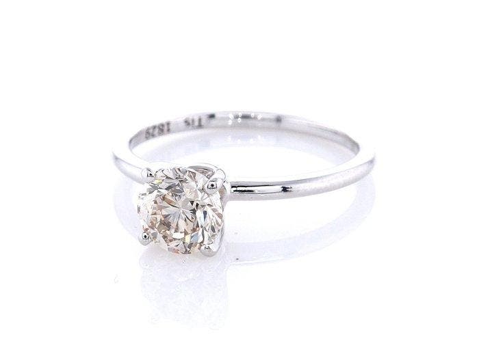 Bague - 14 carats Or blanc - 1.01ct. tw. Diamant (Couleur, Handtassen en Accessoires, Ringen