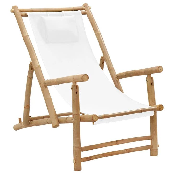 Bamboe Terrasstoel | -46% Retour deal | Sla nu toe!, Tuin en Terras, Tuinstoelen, Verstelbaar, Zo goed als nieuw, Overige materialen