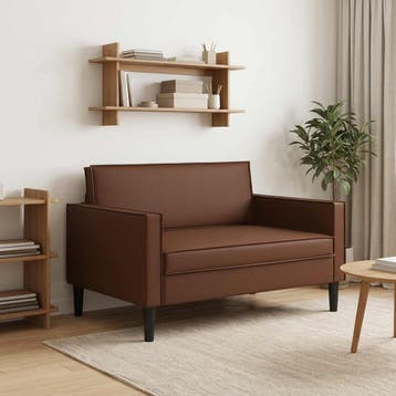 vidaXL XXL fauteuil Bruin Kunstleer, Verzenden