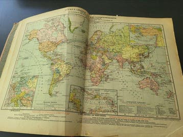Wereld 1850/1930 - antieke verzameling van vele landen in, Postzegels en Munten, Gestempeld