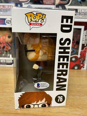 Funko - Funko Pop Funko Pop! Rocks – Ed Sheeran #76 signed