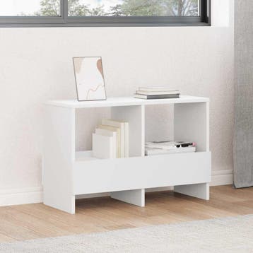 vidaXL Tijdschriftenrek Wit 68,5 x 30 x 45 cm, Verzenden, Nieuw