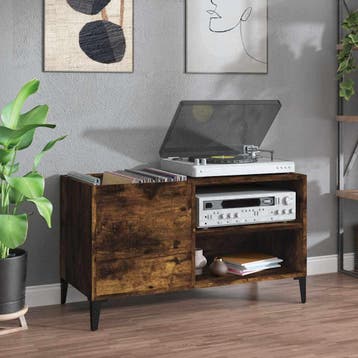 Platenkast Eiken -34% Retour Deal: Ruim je vinyl op!, Verzenden
