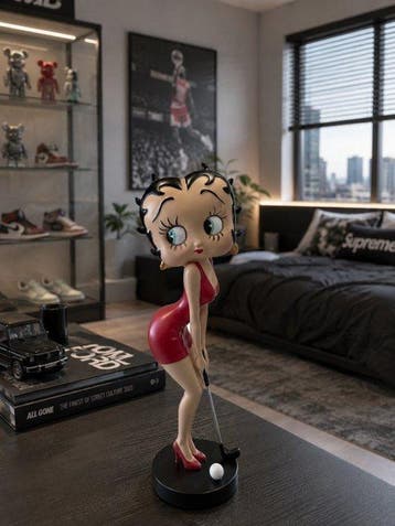 Figuur - ***BETTY BOOP on RETRO VESTA***– Pop-Art