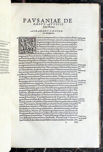 Pausania - De Tota Graecia - 1550