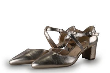 Gabor Slingbacks in maat 37 Goud, Kleding | Dames, Schoenen, Overige kleuren, Verzenden, Gabor, Zo goed als nieuw