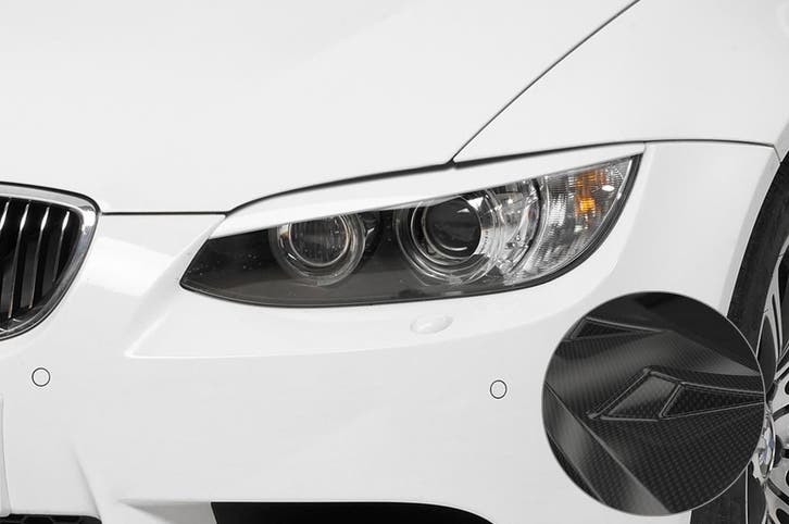 Koplampspoilers carbon look voor BMW 3 Reeks E92/E93 SB057-C, Auto-onderdelen, Carrosserie, Nieuw, Verzenden